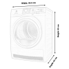 Tumble Dryer EW6C4824CB- Dimension