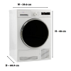 Laundry Dryer TEKO Dimension - DRC8VL