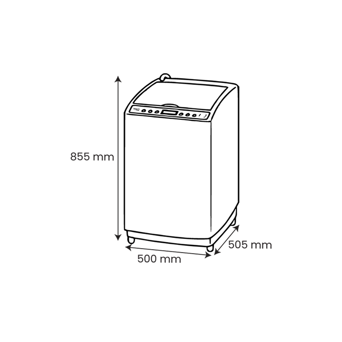 Lavatrice a Carica dall'Alto 6 kg 220V-50/60Hz TEKO-TLW6FE 220CE per Uso Marino - immagine 3