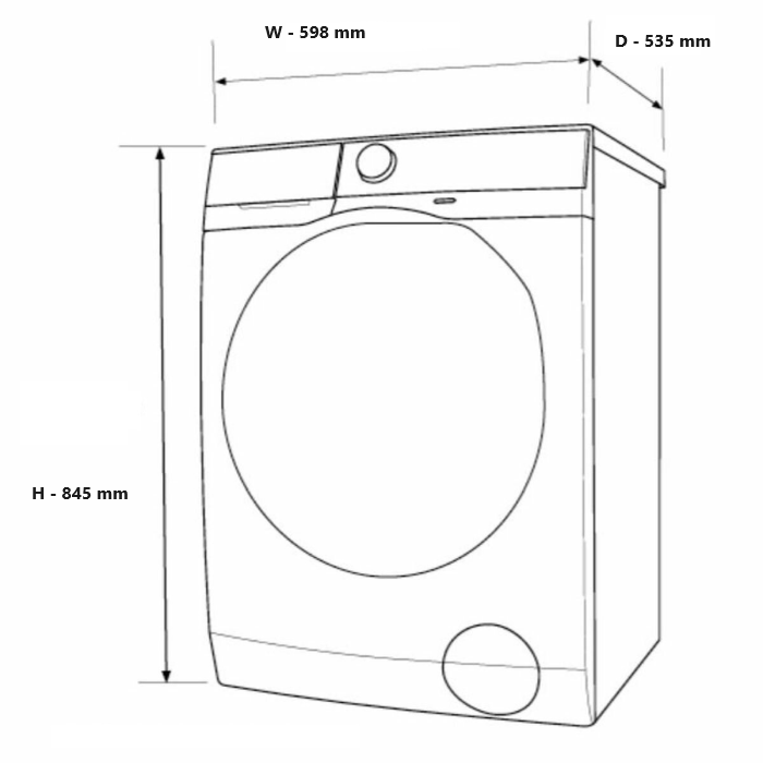 Lavatrice a Carica Frontale 8 kg 110V-60Hz MAXX - FLWM08-110 WE per Uso Marino - immagine 3