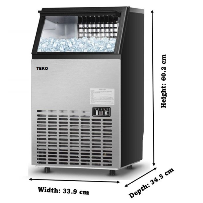Fabbricatore di Ghiaccio a Cubetti 65 Kg 220V-60Hz MAXX-IM65HC per Uso Marino - immagine 3