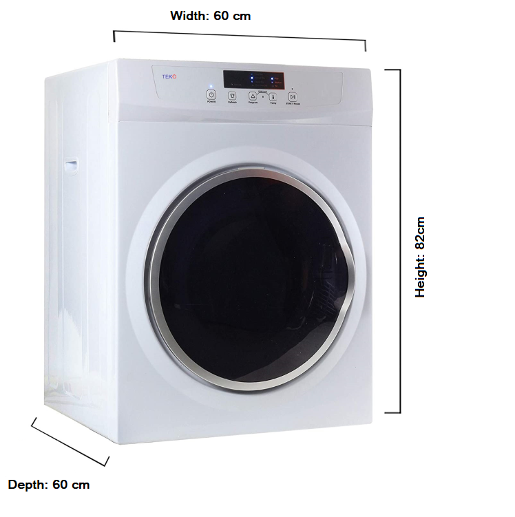 Asciugatrice a Scarico 7 Kg 220V-50/60Hz TEKO-DR7M per Uso Marino - immagine 5