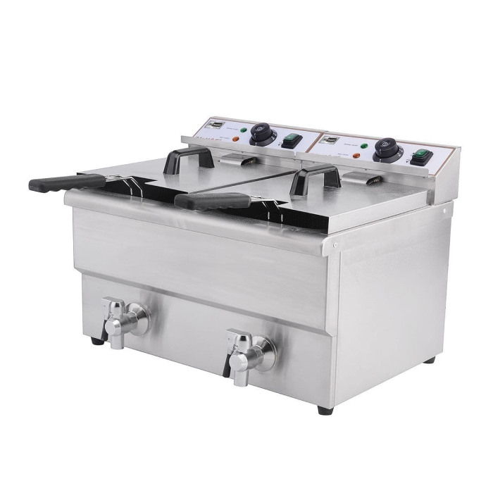 Fritadeira de Imersão 8+8 L MAXX-COM-DF08HDHU 220V — Uso Marítimo