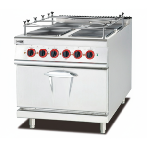 Cucina Professionale 4 Piastre 440V-60Hz MAXX-GCR4SQHT/OVI 440V per Uso Marino