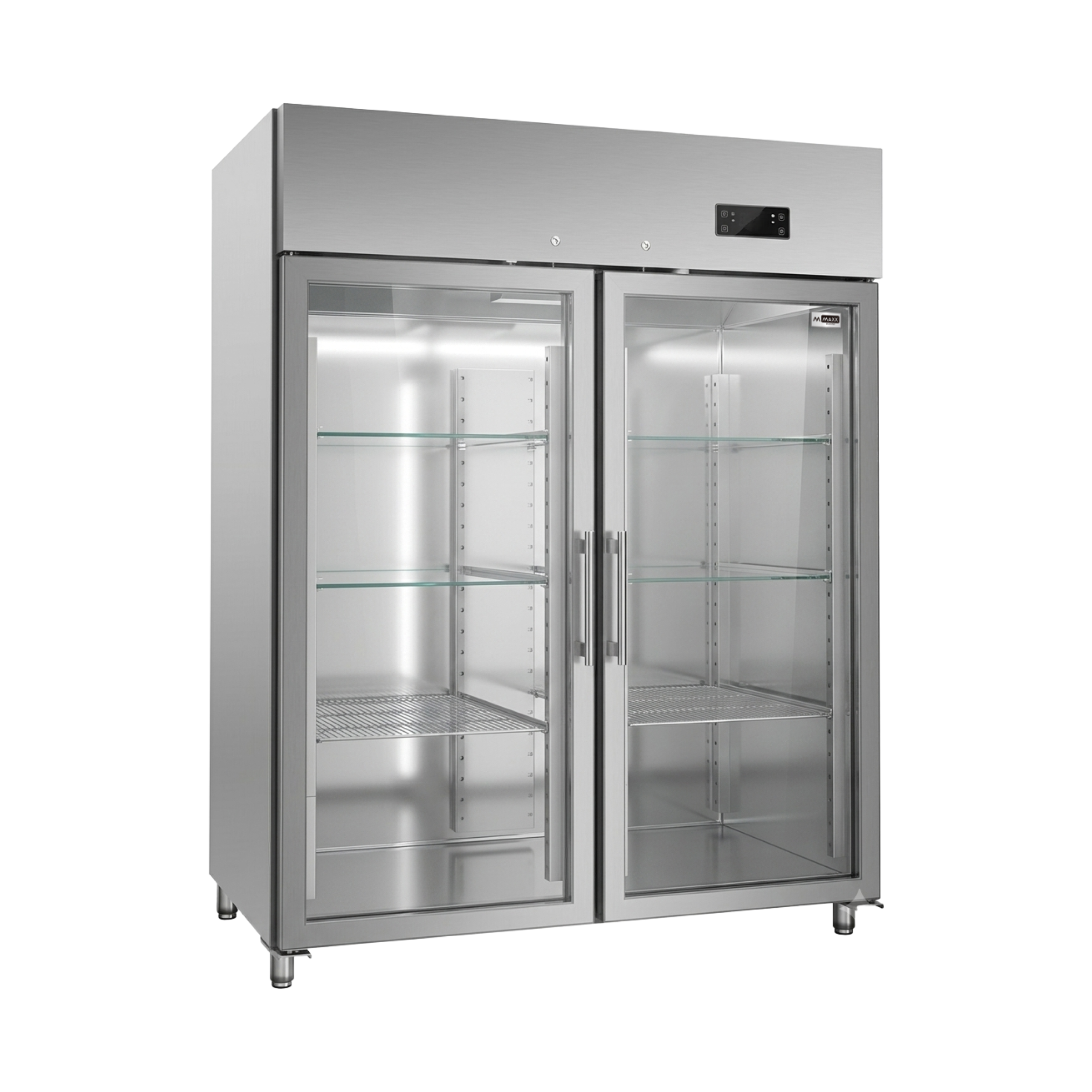 1188 Ltr 220V-60Hz Peti Sejuk Tegak Showcase Berpintu Kaca Kembar MAXX - COUSGDD1188HU 220CE – untuk kegunaan marin - Image 2