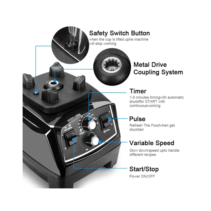 2.0L Pengisar Komersial MAXX - COBL2K-GE 220V untuk kegunaan marin - Image 6