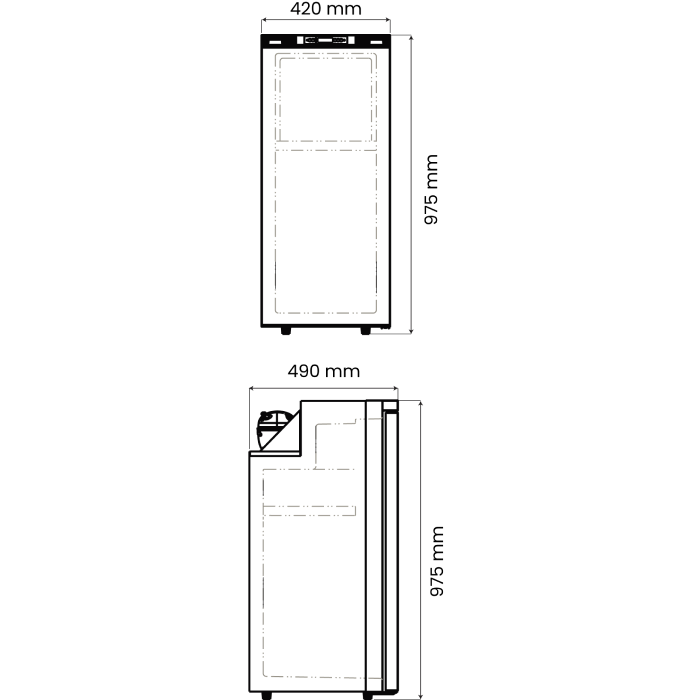 Frigorifero per Camper DC 12V/24V 90 Lt MAXX-DCRF90CO 12V/24V CE per Uso Marino - immagine 4