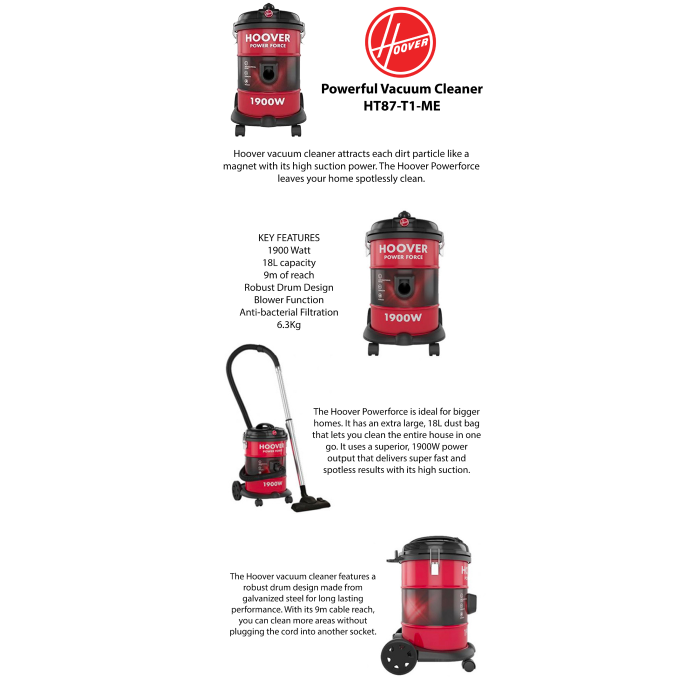 Pembersih Vakum - HOOVER HT87 untuk kegunaan marin - Image 5