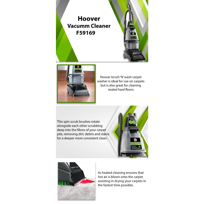 Mesin Cuci Karpet (Shampoo Karpet) - HOOVER F5916 untuk Kapal - Gambar 3