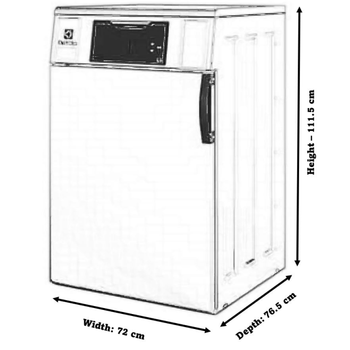 10 Kg 440V-60Hz Pengering Berpengudaraan Electrolux TD6-10 untuk kegunaan marin - Image 2