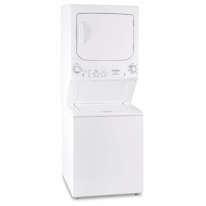 15/15 kg 110V-60Hz Στοιβαγμένο κέντρο πλυντηρίου MABE – CLME77014(C) – 110V για ναυτική χρήση
