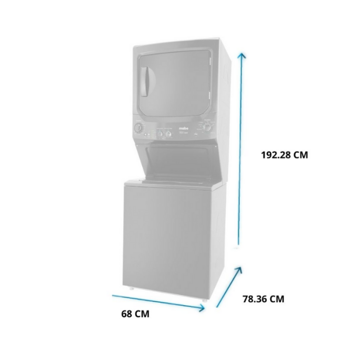 15/15 kg 220V-60Hz Pusat Dobi Bertindan MABE – CLME77014 untuk kegunaan marin - Image 4