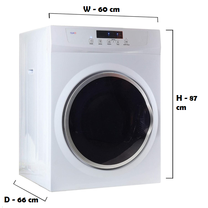 Asciugatrice a Scarico 10 Kg 110V-60Hz TEKO-DR10M(C) 110V per Uso Marino - immagine 4