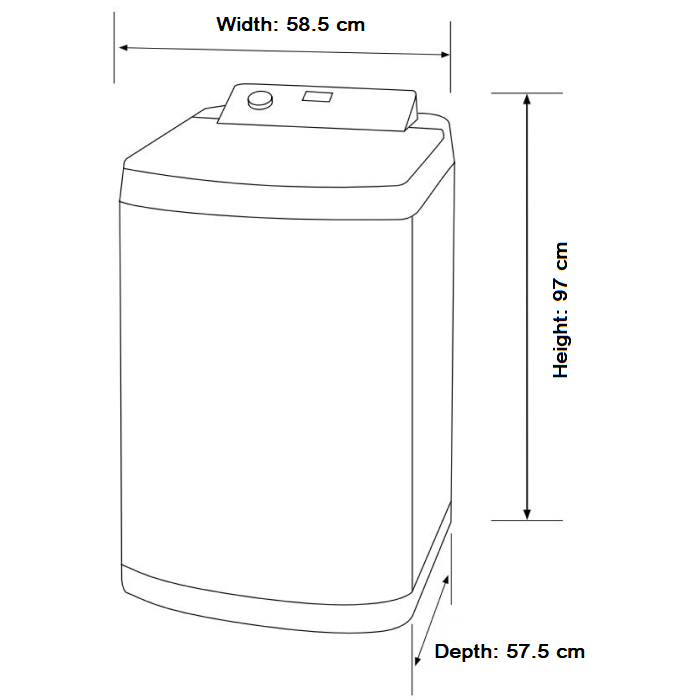 10 kg 220V-50/60Hz TL Washing Machine MAXX – TLW10 Para sa Marine - Image 2