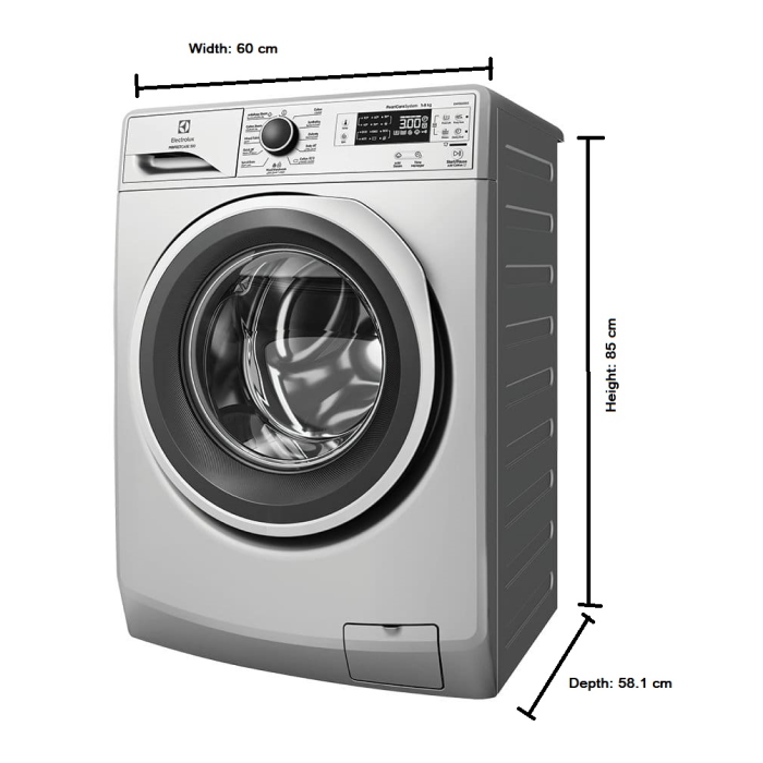 غسالة ملابس أمامية التحميل سعة 8 kg بجهد 220V-60Hz ELECTROLUX - EWF8241 للاستخدام البحري - الصورة 2