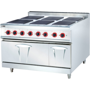 Plită de gătit cu 6 plite 440V-60Hz MAXX-GCR6SQHT/OVI 440V pentru uz naval