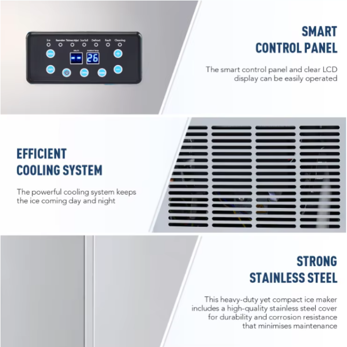 100 Kg 220V-60Hz Mesin Pembuat Ais Kiub MAXX-COIM100 untuk kegunaan marin - Image 3