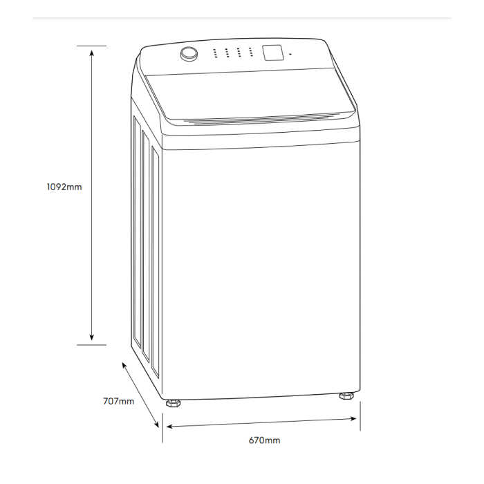 15 kg 220V-50/60Hz Mesin Basuh Muatan Atas ELECTROLUX – EWT1574M7WA untuk kegunaan marin - Image 4